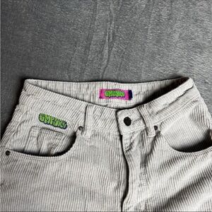 Empyre Corduroy Pants Tori High Rise Baggy 90s Y2K Skater Women’s sz 0 Beige